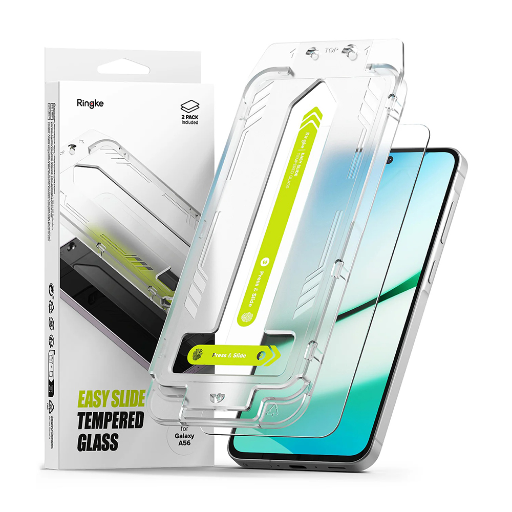 Ringke Easy Slide tvrzené sklo (2 ks) pro Samsung Galaxy A56 5G čiré