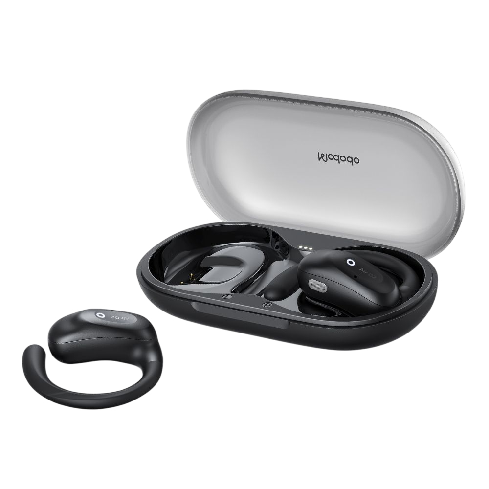 Mcdodo – bezdrátová sluchátka OWS Air O2 Series (HP-8050) – otevřená, Bluetooth V5.4, ergonomický design – černá