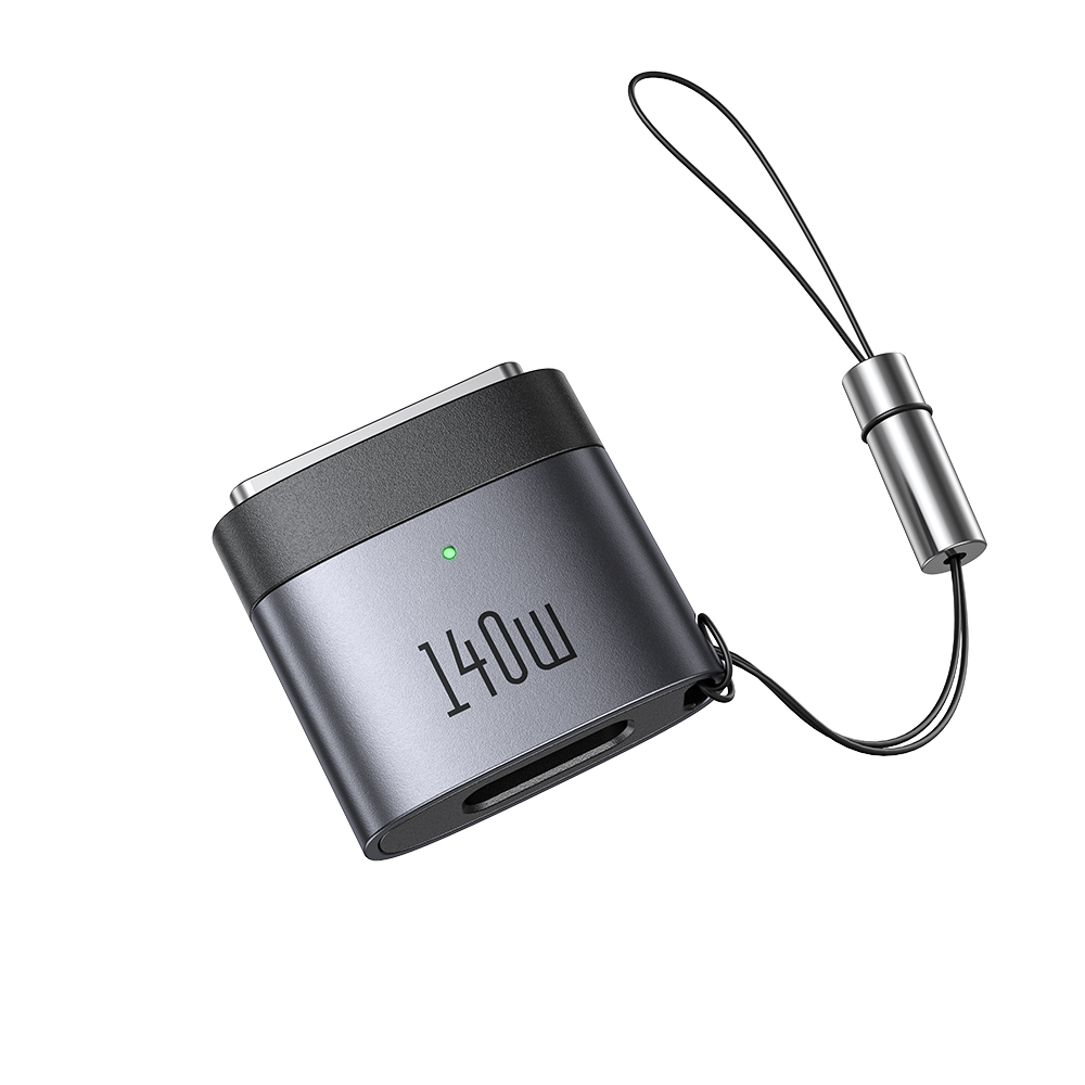 Mcdodo - OTG adaptér (OT-6850) - Type-C na MagSafe 3, 140W, hliníková slitina, LED indikátor, pro MacBook Air/Pro - černý