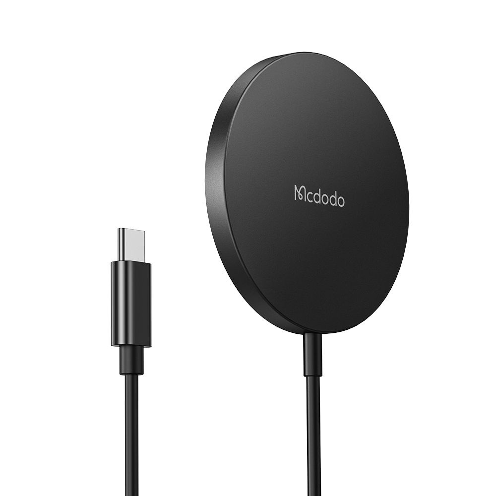 Mcdodo – bezdrátová nabíječka řady Moon (CH-4360) – magnetická, 15W, ultratenký design – černá
