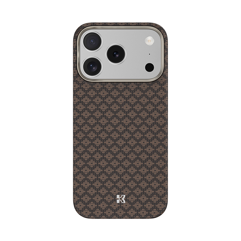 Benks magnetické armor air armor grid kevlarové pouzdro s kovovým rámem 600D (A070) pro iPhone 17 Pro Max zlaté