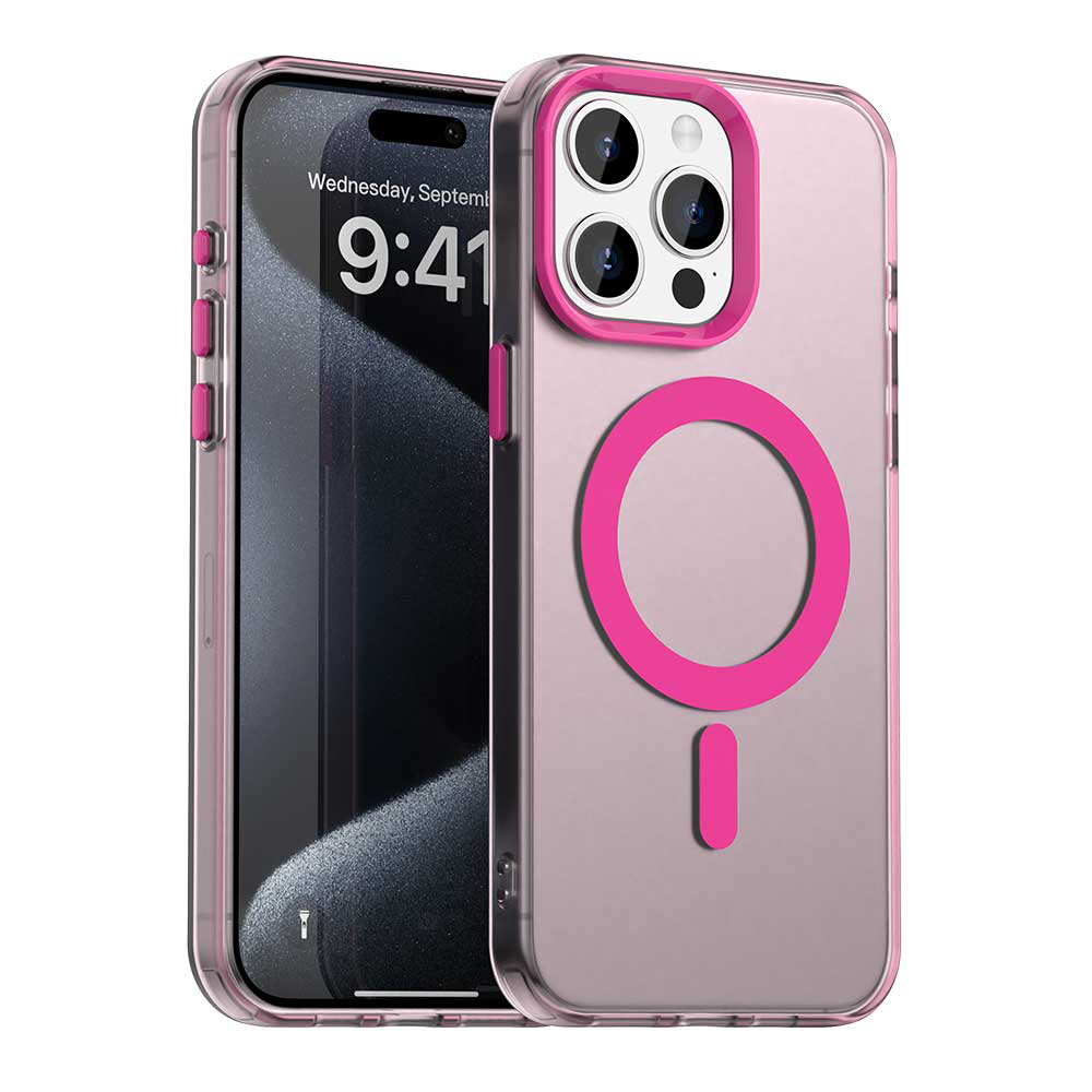 Techsuit - CandyCase MagSafe - iPhone 15 Pro - růžová