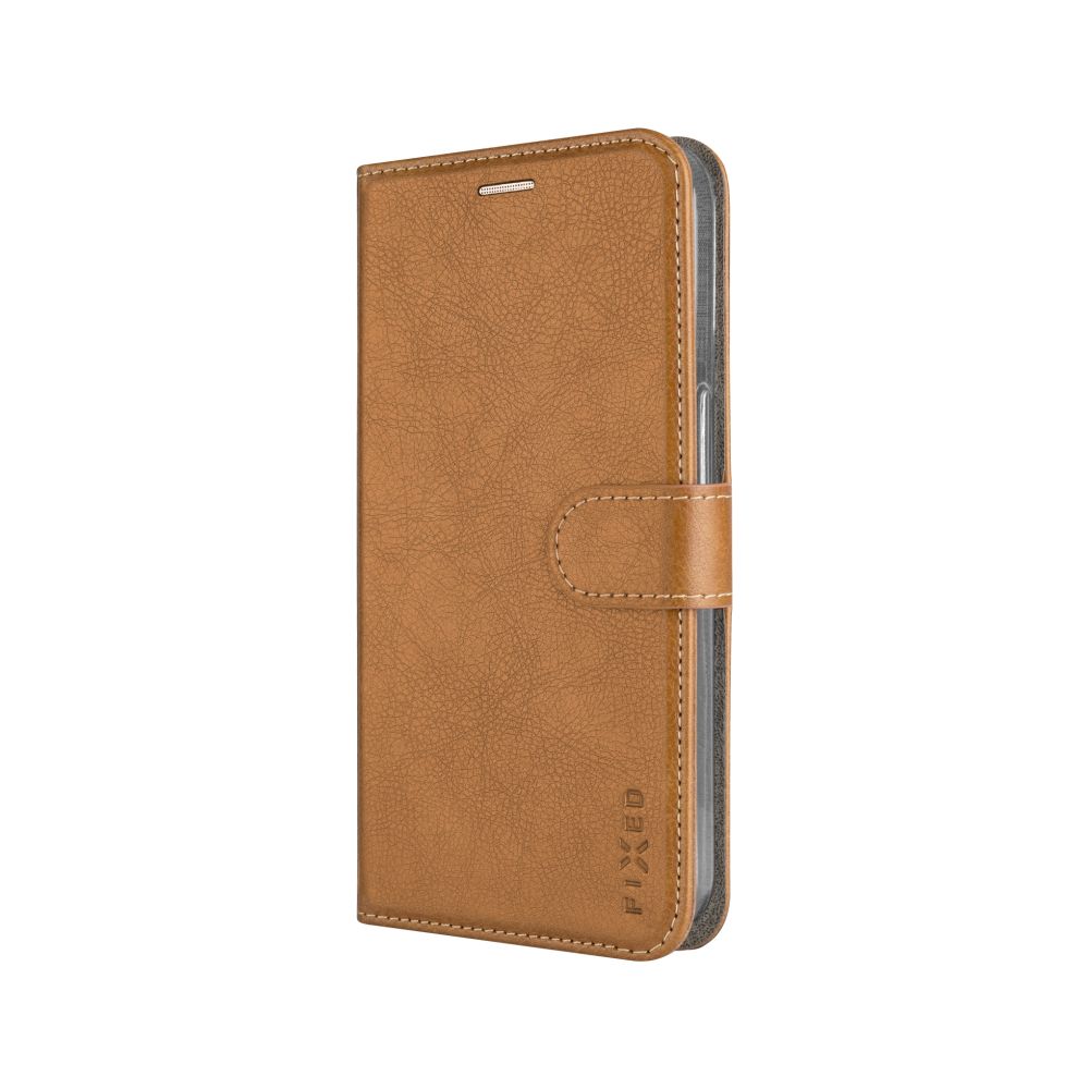 Pouzdro typu kniha FIXED Opus pro Samsung Galaxy A37 5G, hnědé