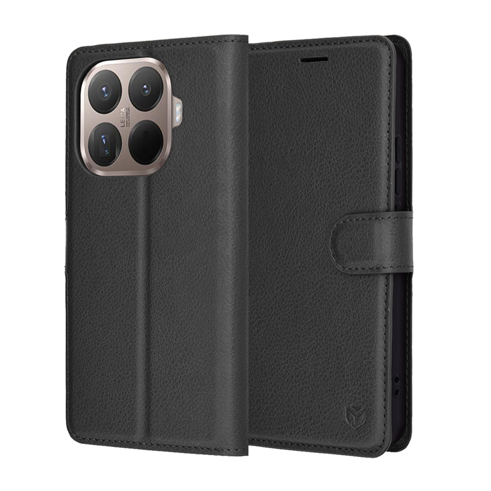 Techsuit - kožené pouzdro - Xiaomi 15T Pro - černé