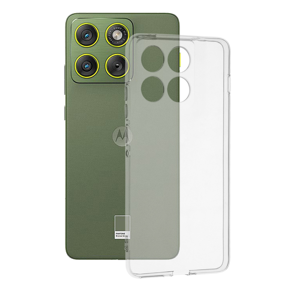 Techsuit – průhledný silikon – Motorola Edge 70 – transparentní