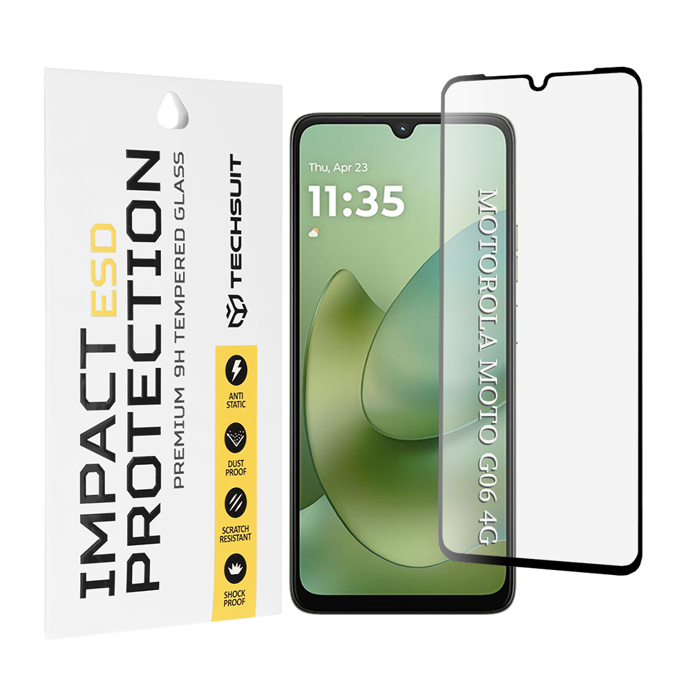 Techsuit - ESD sklo - Motorola Moto G06 / Moto G06 Power - černé