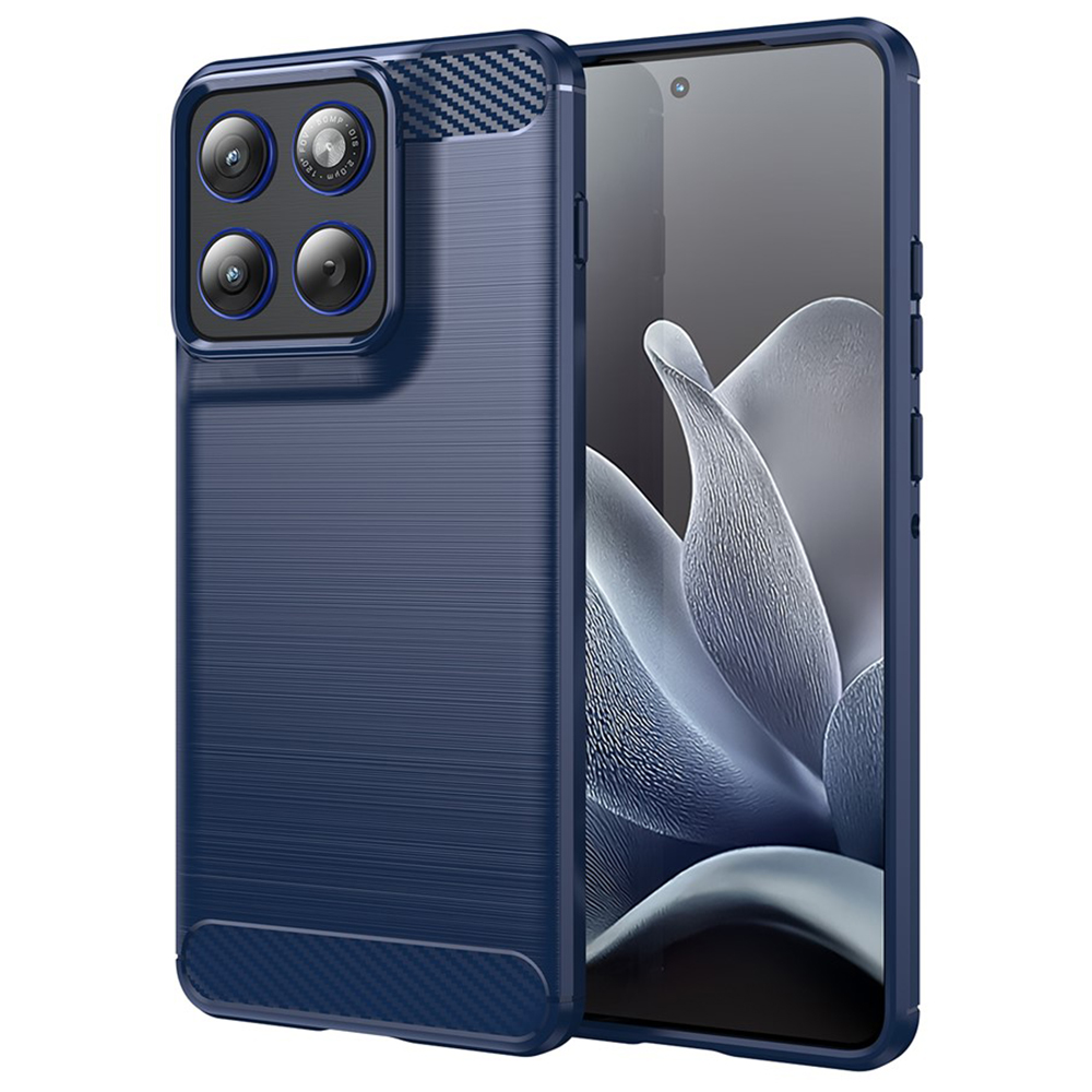 Techsuit - karbonový silikon - Motorola Edge 70 - modrý