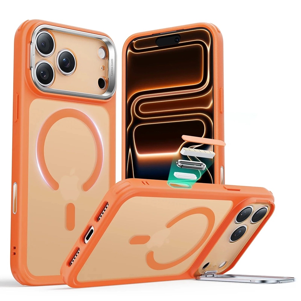 ESR - Classic Hybrid HaloLock Kickstand - iPhone 17 Pro - matná oranžová
