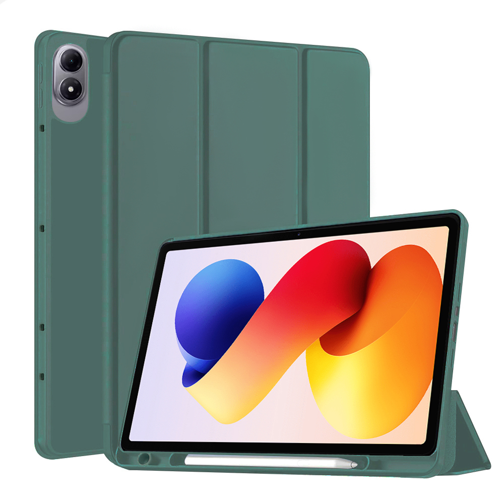Techsuit – Flex Trifold (s držákem na tužku) – Xiaomi Redmi Pad 2 Pro – zelený