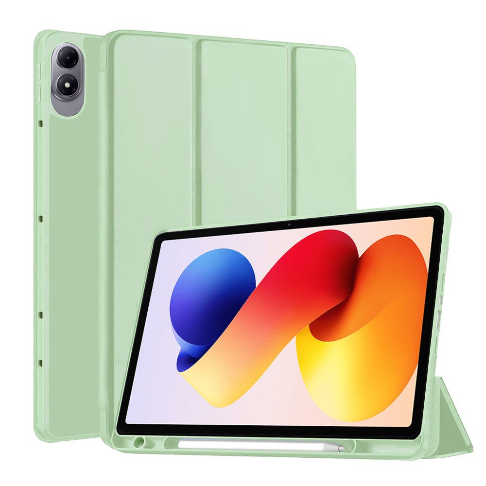 Techsuit - Flex Trifold (s držákem na tužku) - Xiaomi Redmi Pad 2 Pro - Matcha zelená