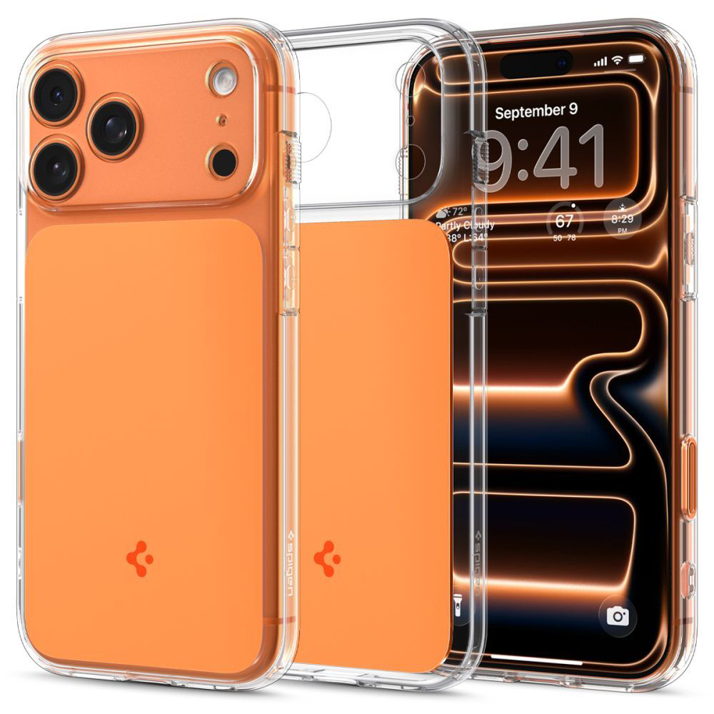 Spigen - Ultra Hybrid T MagSafe - iPhone 17 Pro Max - lesklá oranžová