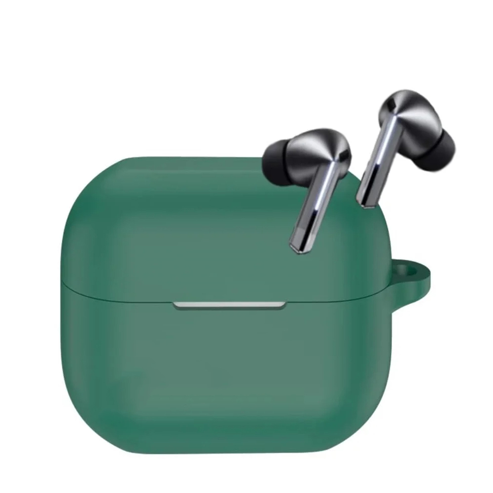 Techsuit - silikonové pouzdro - pro AirPods 1 / AirPods 2, hladký ultratenký materiál - tmavě zelená