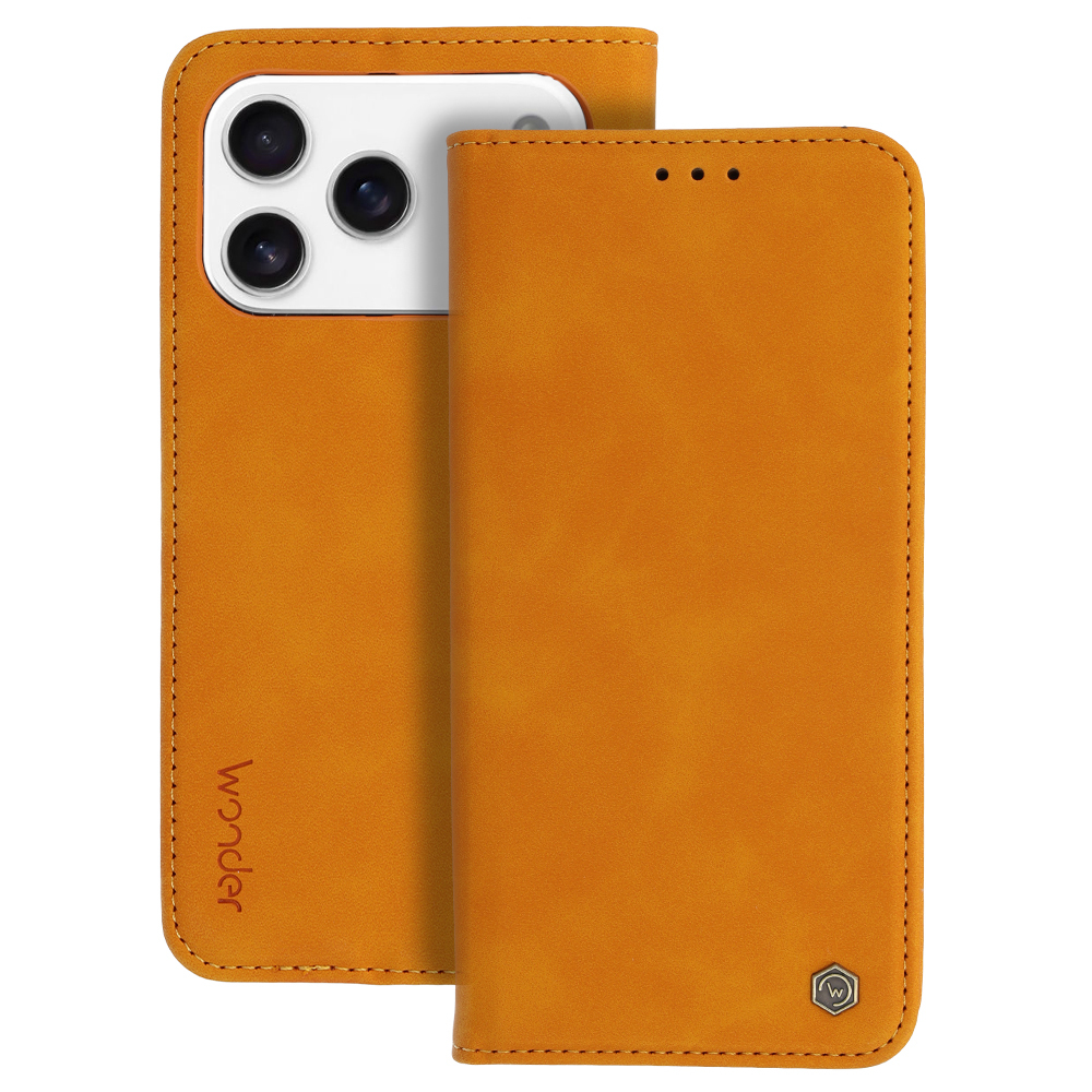 Knížkové pouzdro Wonder Smart pro iPhone 17 Pro Max cosmic orange