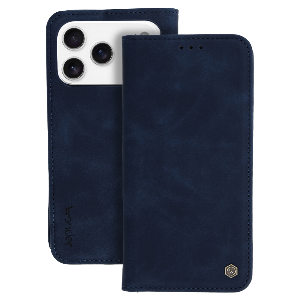 Knížkové pouzdro Wonder Smart pro iPhone 17 Pro Max deep blue
