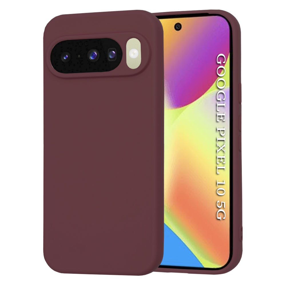 Techsuit - SoftFlex - Google Pixel 10 / 10 Pro - švestkově červená