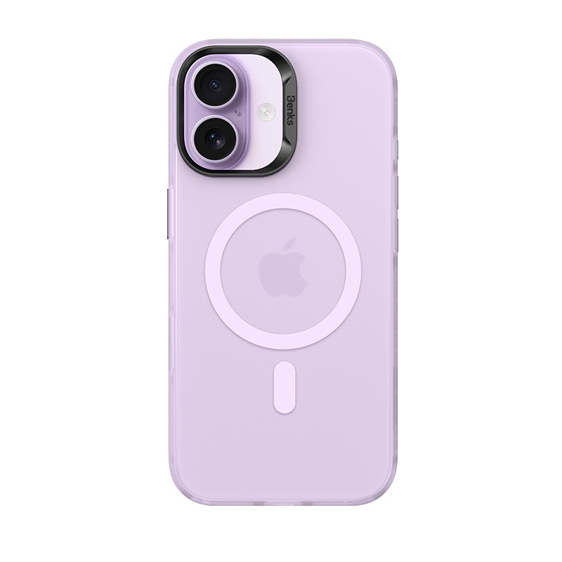 Magnetický kryt Lucid Armor (C067) pro iPhone 17 s tlačítkem pro ovládání fotoaparátu Benks fialový