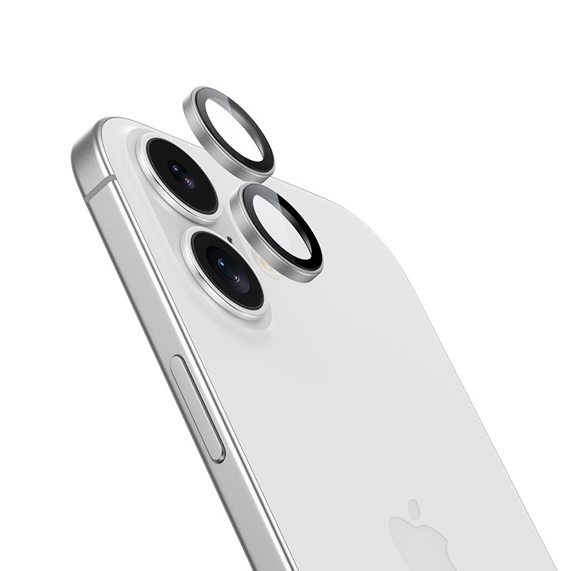 Tvrzené safírové sklo na fotoaparát Benks pro iPhone 17 stříbrné
