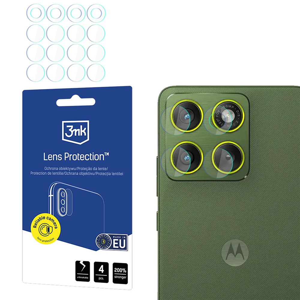 3mk - ochrana objektivu (4 balení) - Motorola Edge 70 - čirá