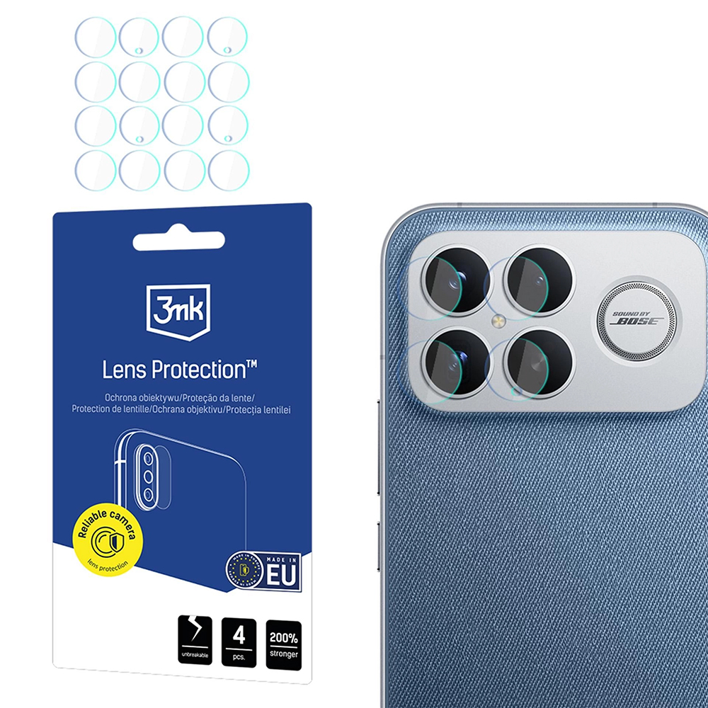 3mk - ochrana objektivu (4 kusy) - Xiaomi Poco F8 Ultra - čirá