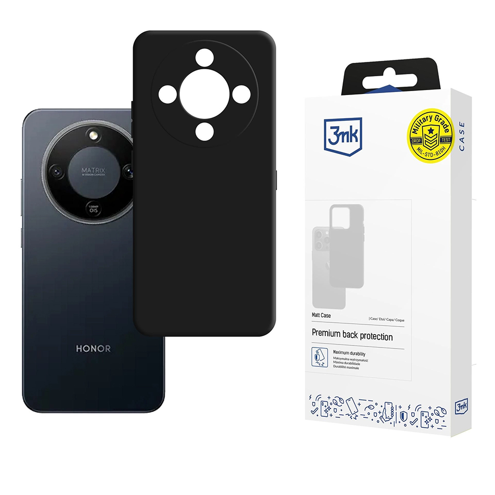 3mk – matné pouzdro – Honor Magic8 Lite – Black