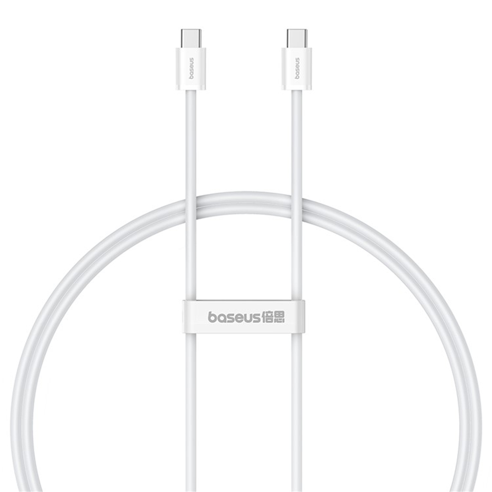 Baseus - datový kabel (P10365200211-00) - Type-C na Type-C, 30W, 1m - Moon White