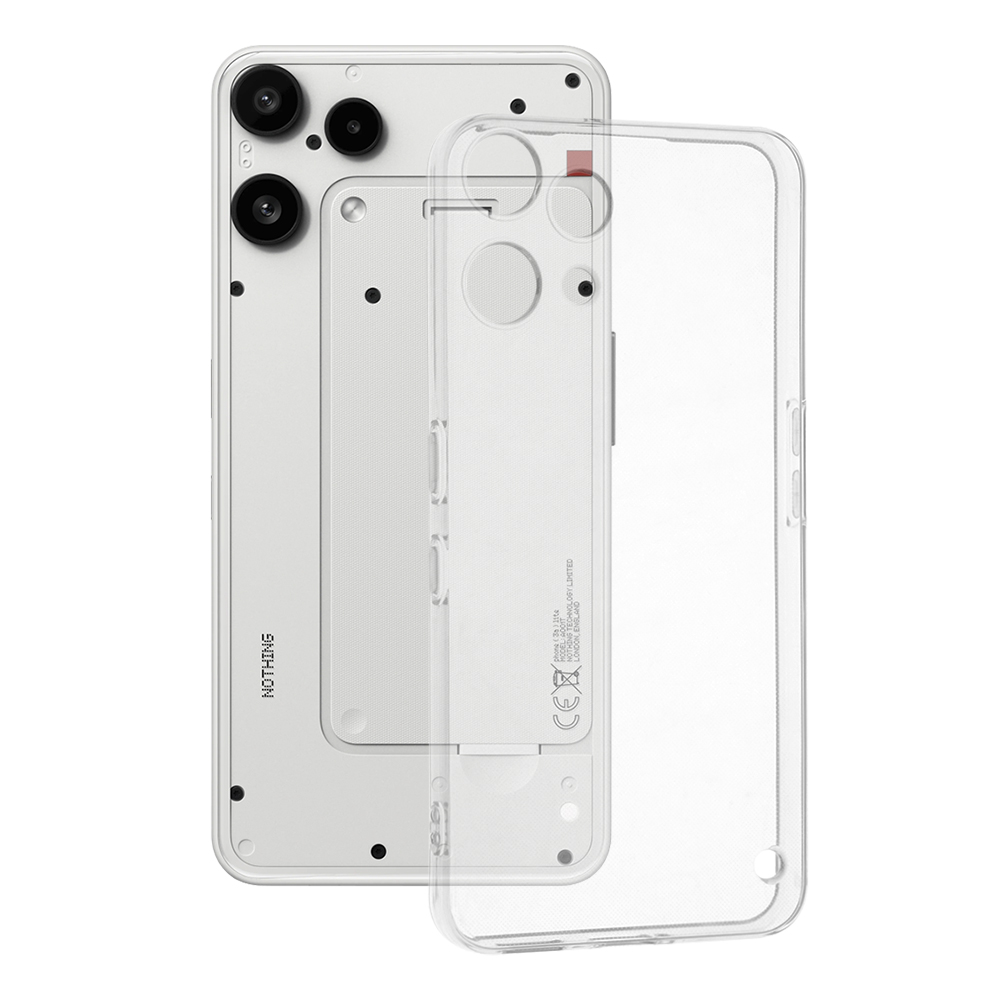 Techsuit - průhledný silikon - Nothing Phone (3a) Lite - transparentní