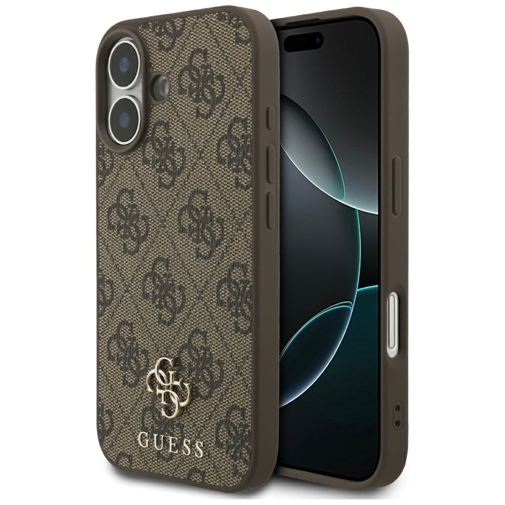 Guess - 4G malé a klasické logo MagSafe (GUHMP17SP4SM4MW) - iPhone 17 - hnědé