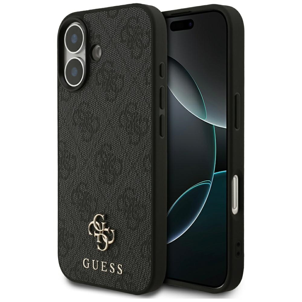 Guess - 4G malé a klasické logo MagSafe (GUHMP17SP4SM4MK) - iPhone 17 - černé