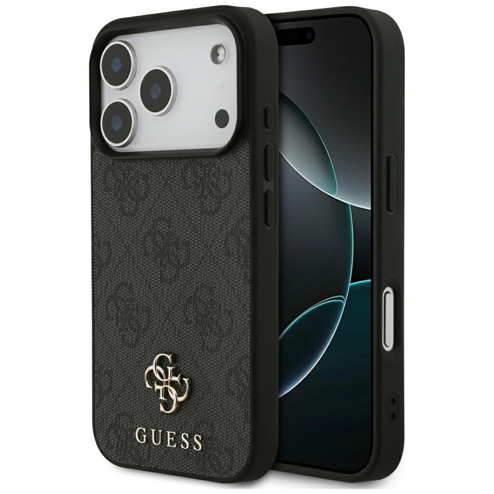Guess – 4G malé a klasické logo MagSafe (GUHMP17LP4SM4MK) – iPhone 17 Pro – černé