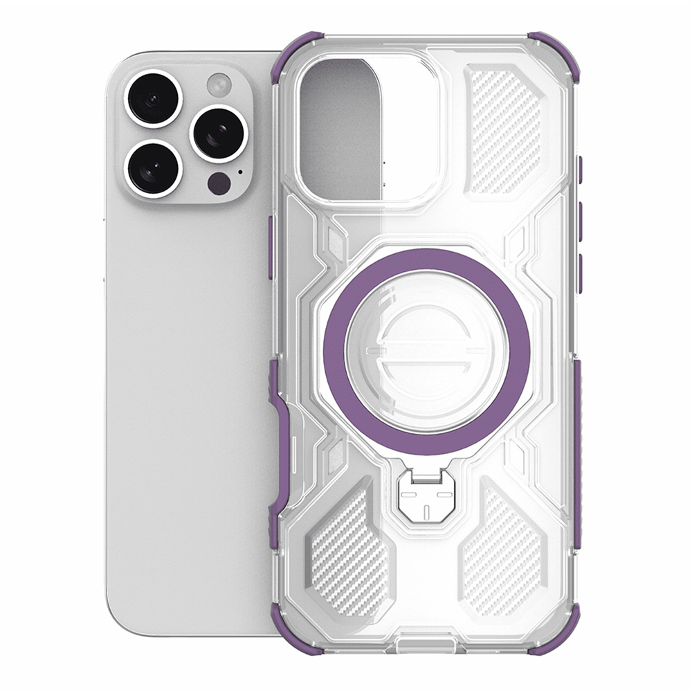 Techsuit - Carbon Shield PRO - OnePlus 15 - průhledný fialový