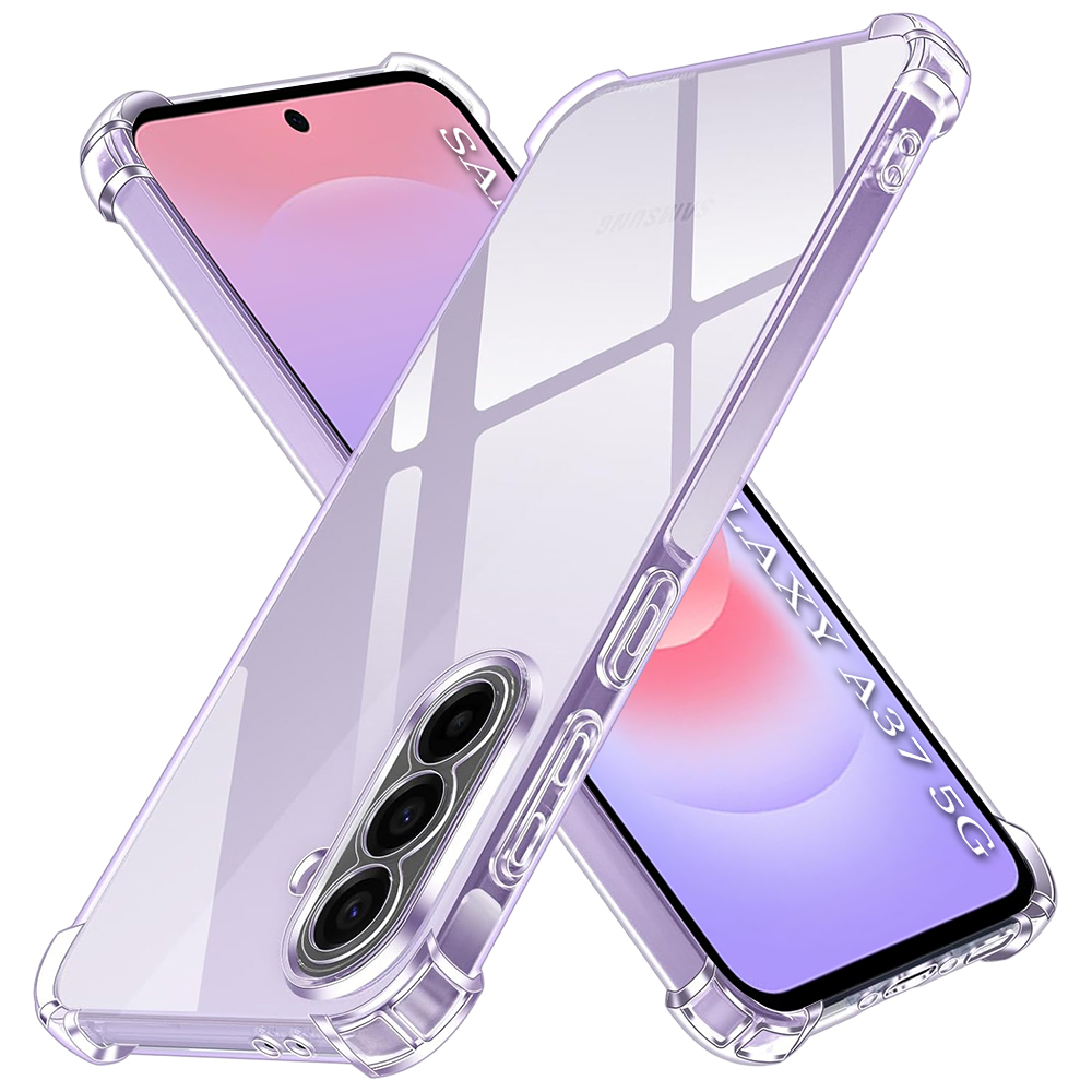 Techsuit - nárazuvzdorný čirý silikon - Samsung Galaxy A37 5G - čirá