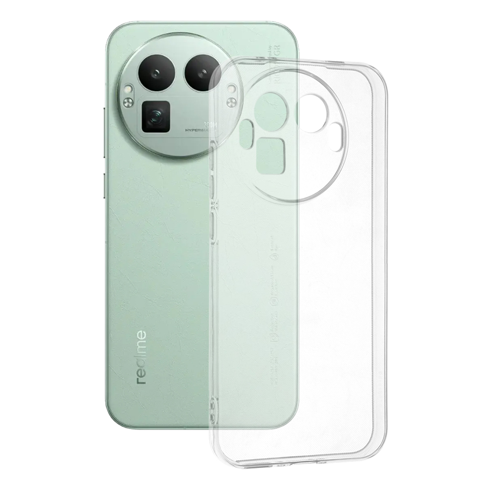 Techsuit - čirý silikon [kulatý výřez na fotoaparát] - Realme GT 8 Pro - průhledný