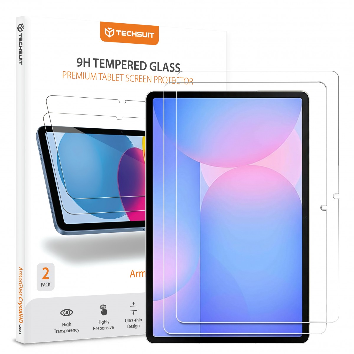 Techsuit - ochranné sklo ArmorGlass CrystalHD (2 kusy) - Samsung Galaxy Tab S10 FE Plus - čiré