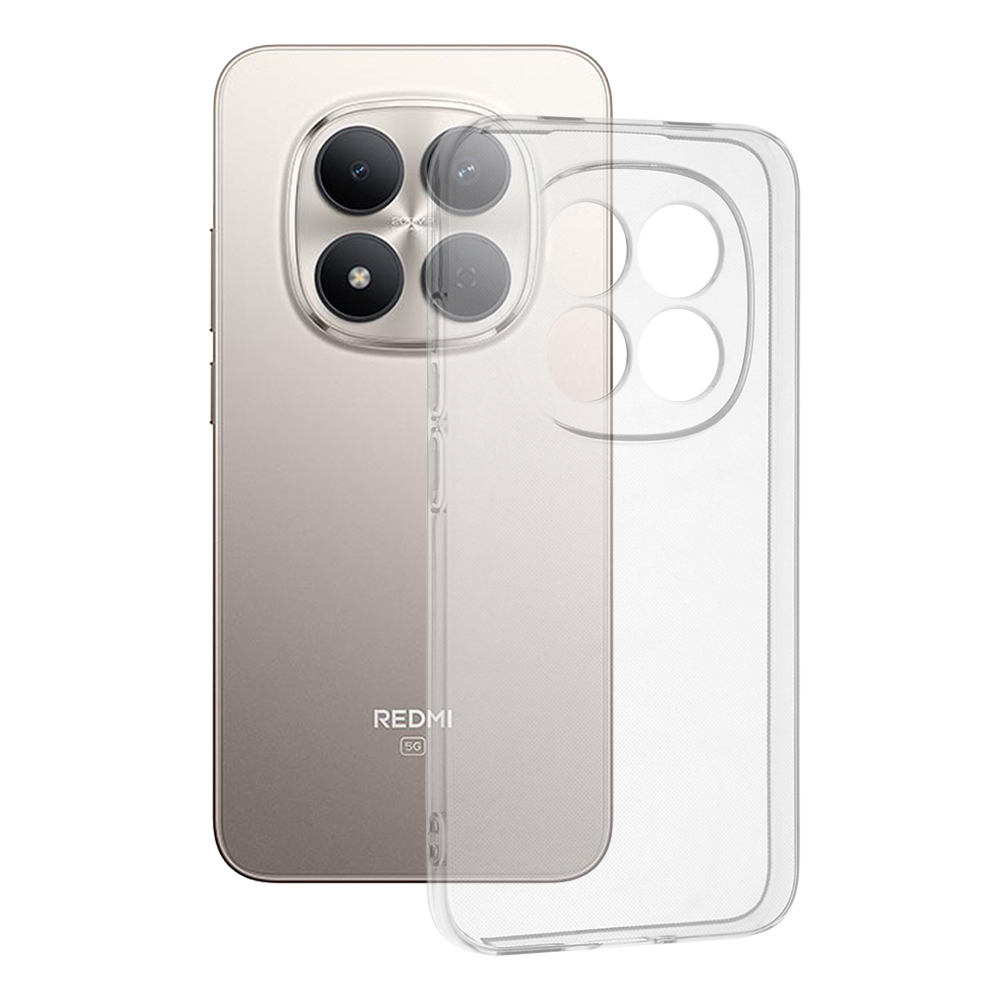 Techsuit - průhledný silikon - Xiaomi Redmi Note 15 Pro 5G - transparentní