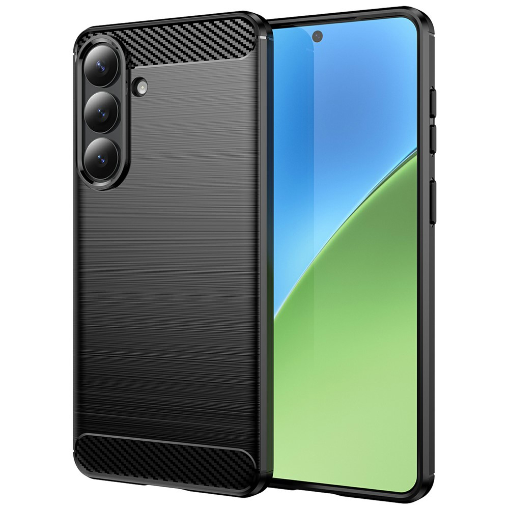 Techsuit - karbonový silikon - Samsung Galaxy S26 Plus - černá