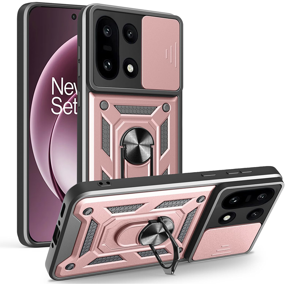 Techsuit CamShield series OnePlus 15 růžově zlatá