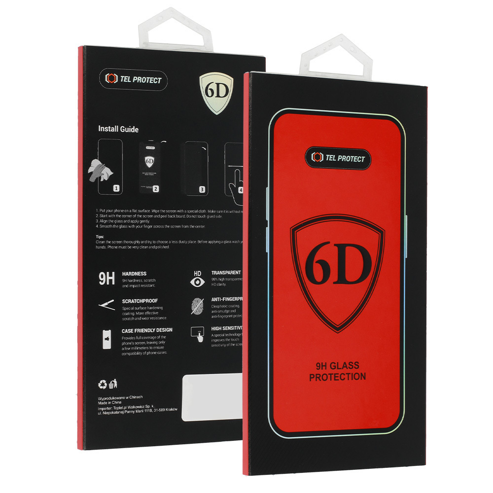 Tvrzené sklo Tel Protect Full Glue 6D pro XIAOMI 15T-15T PRO černé