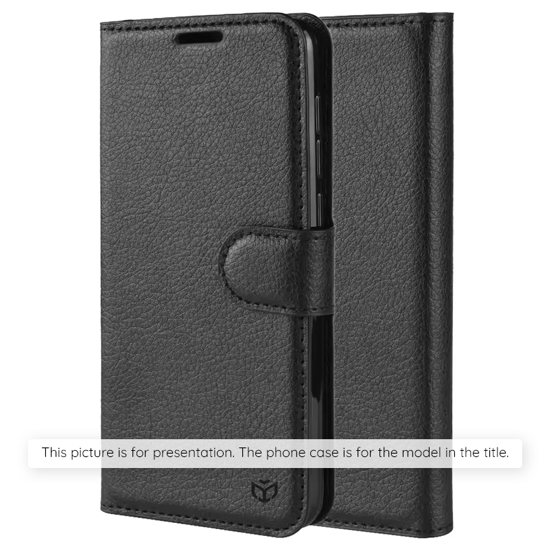 Techsuit kožené pouzdro folio pro Xiaomi Poco F8 Pro, černá
