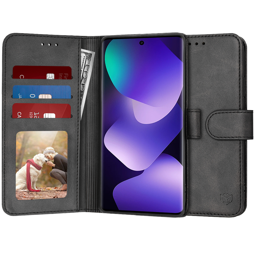 Techsuit - knížkové pouzdro - Xiaomi Redmi Note 15 5G / Note 15 4G / Poco M8 5G - černé