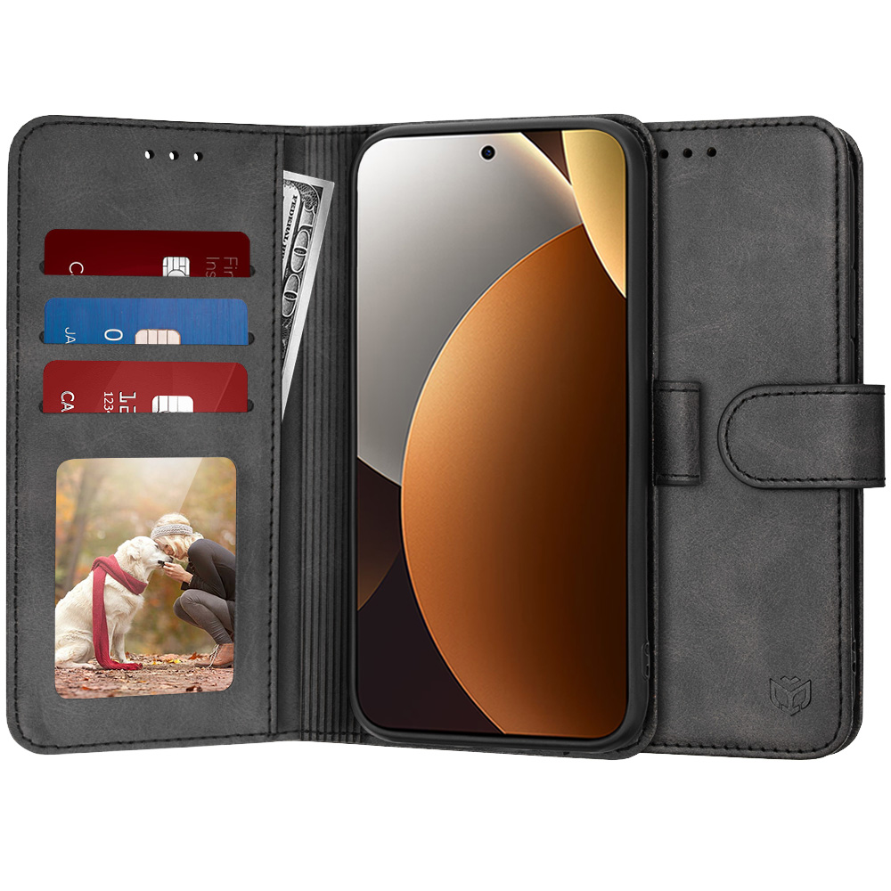 Techsuit knižkové pouzdro pro Xiaomi Redmi Note 15 Pro+ 5G / Poco M8 Pro 5G, černé