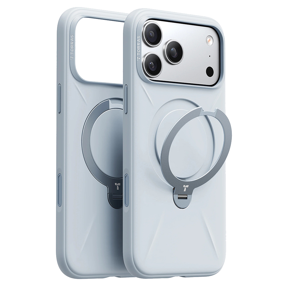 Torras - QPRO Silicone Series - iPhone 17 Pro - světle modrá