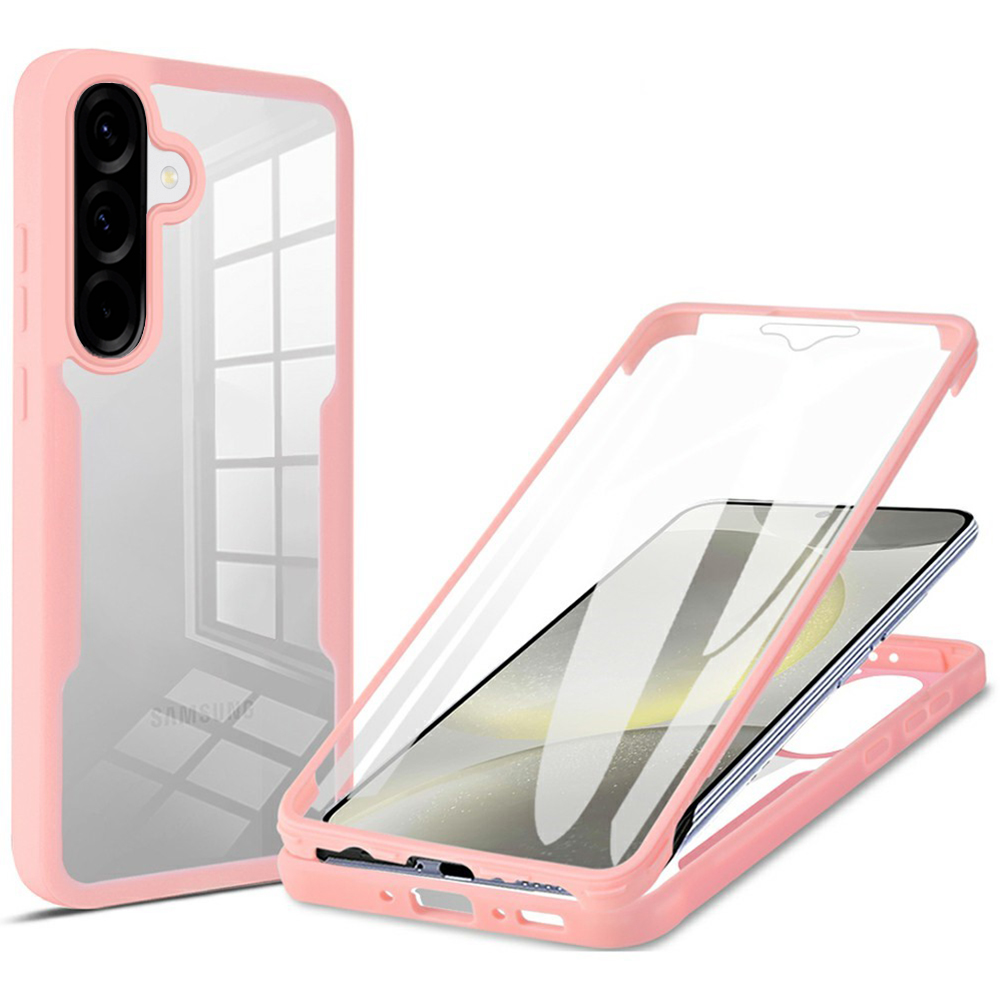 Techsuit ColorVerse 360 Series + ochranná fólie pro Samsung Galaxy A37 5G - růžová