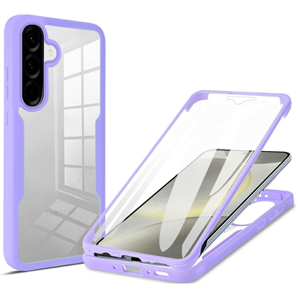 Techsuit - pouzdro ColorVerse 360 Series + ochranná fólie - Samsung Galaxy A37 5G - fialová