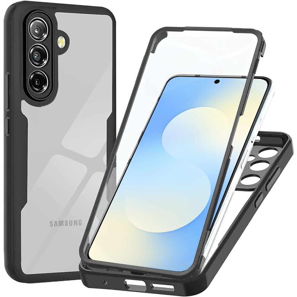 Techsuit - ColorVerse 360 Series + ochranné sklo pro Samsung Galaxy A57 5G - černá