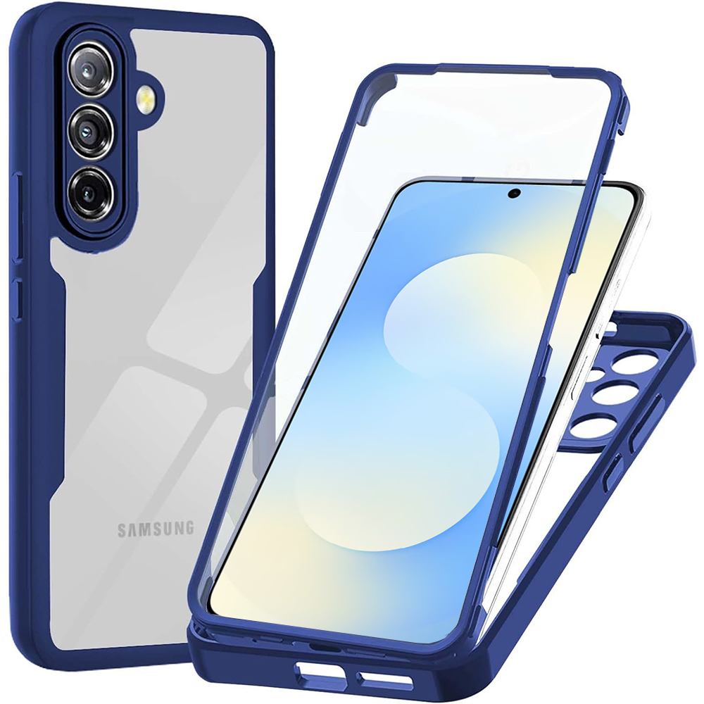Techsuit - pouzdro ColorVerse 360 Series + ochrana displeje pro Samsung Galaxy A57 5G - modrá