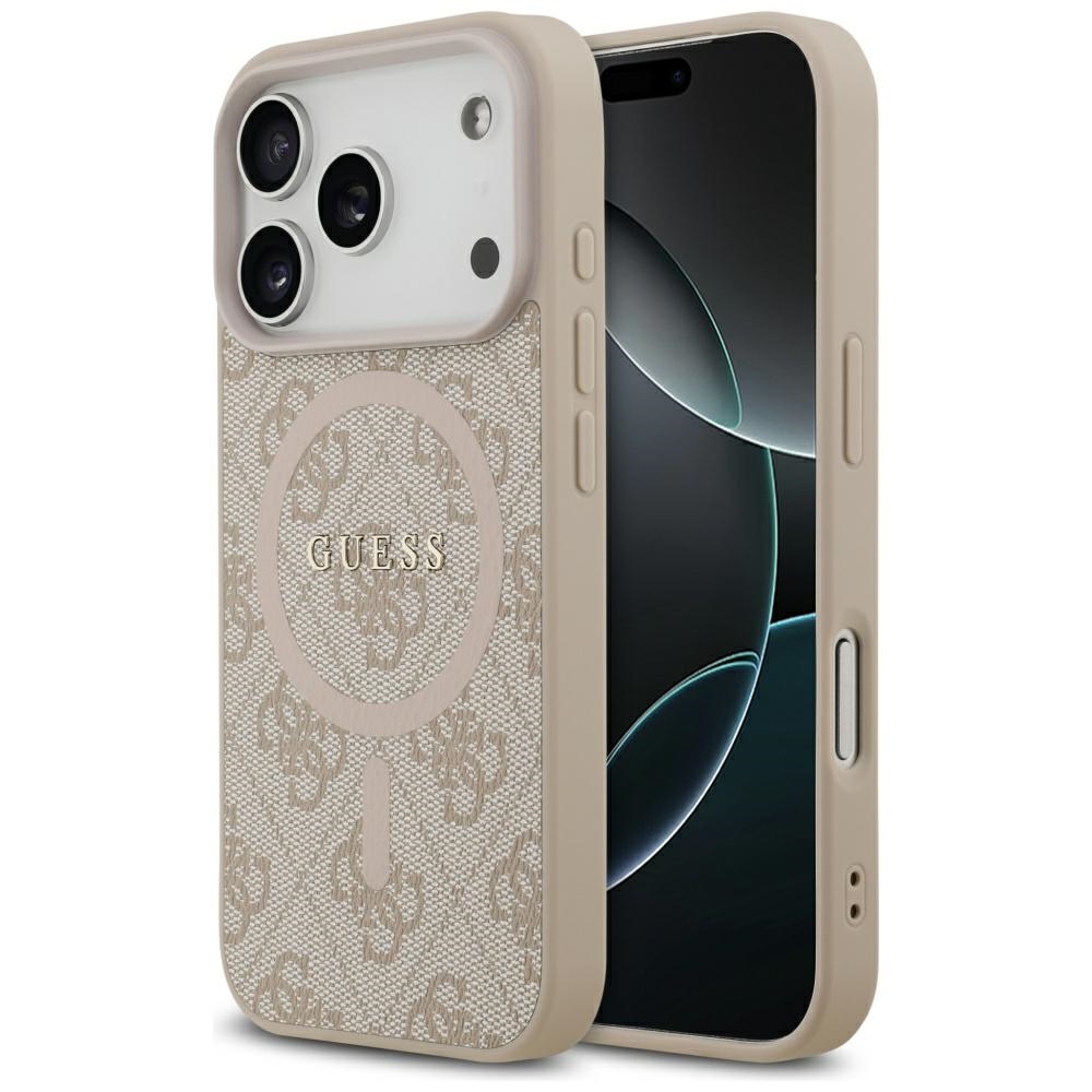 Guess 4G Ring Classic Logo MagSafe (GUHMP17XG4GFRP) pro iPhone 17 Pro Maxrůžová