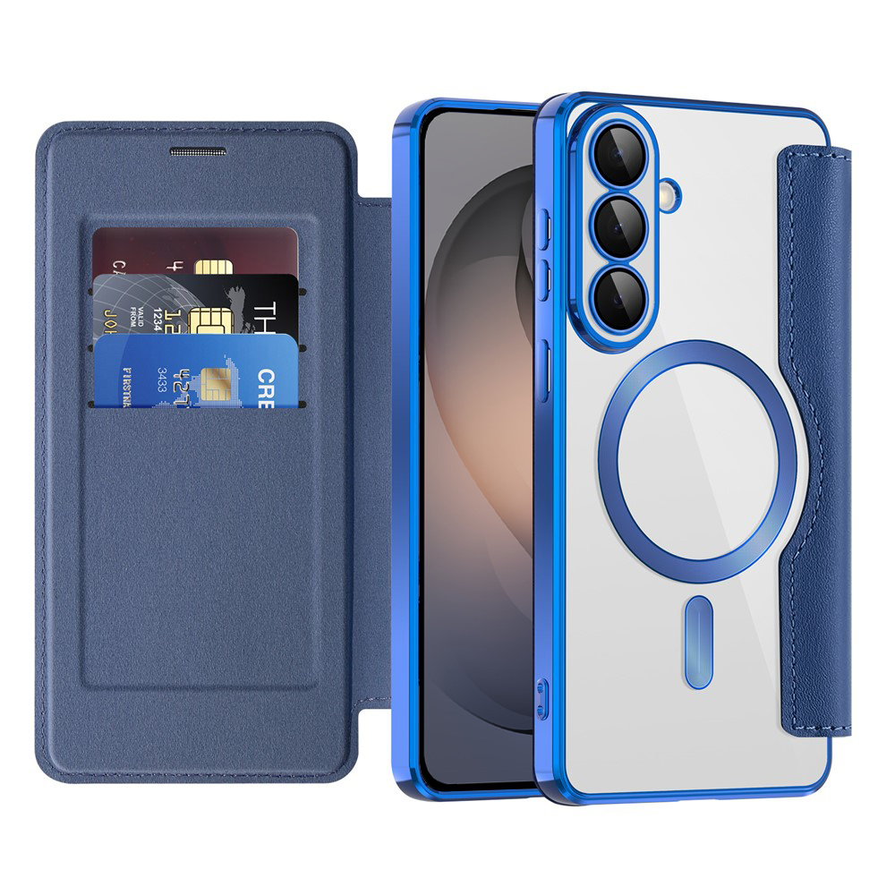 Techsuit SmartMag book case pro Samsung Galaxy S26 modrá