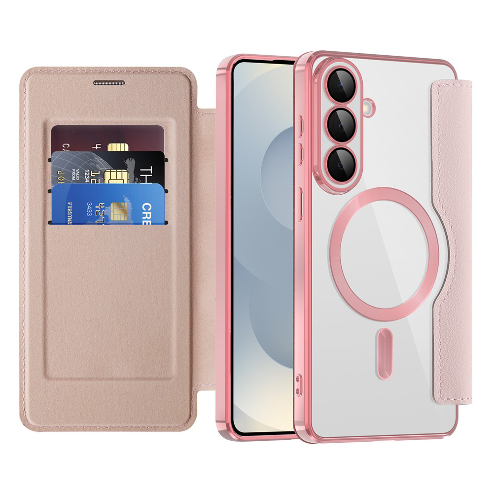 Techsuit - knížkové pouzdro SmartMag pro Samsung Galaxy S26 Plus - růžová
