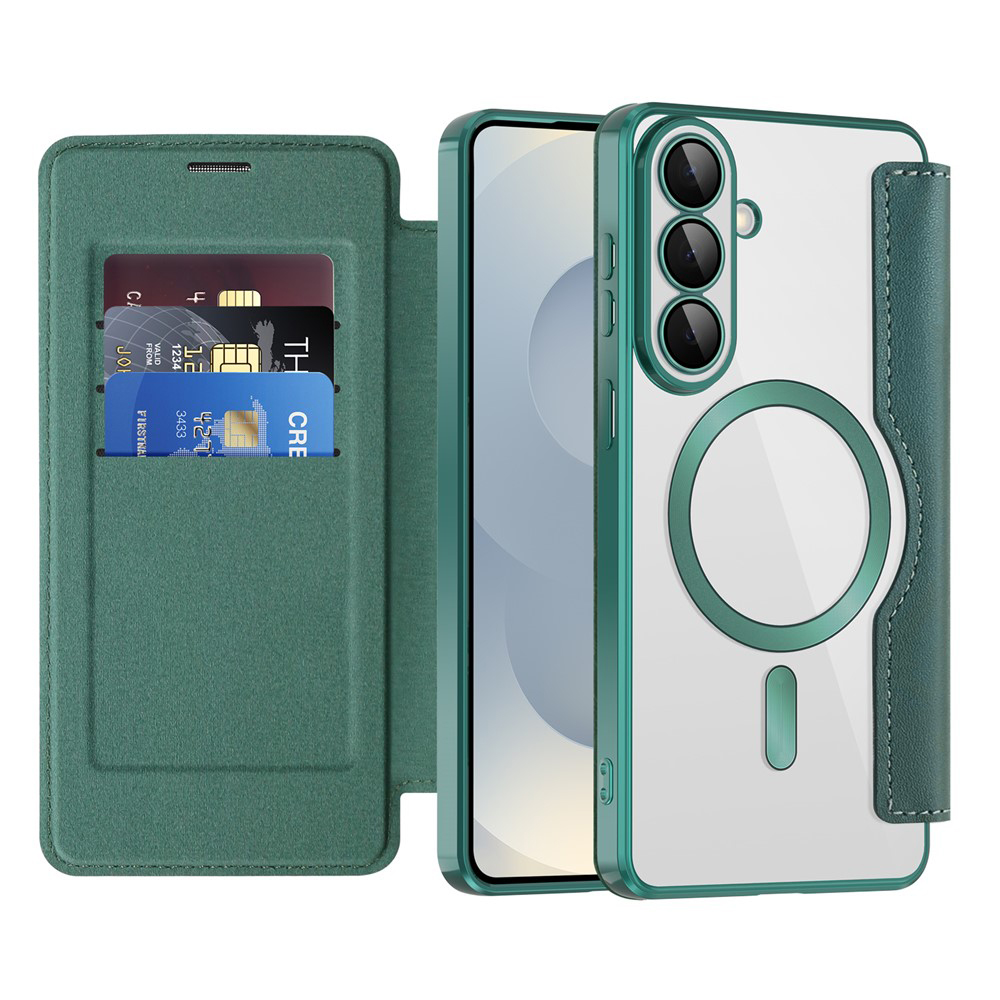 Techsuit - knížkové pouzdro SmartMag - Samsung Galaxy S26 Plus - zelená