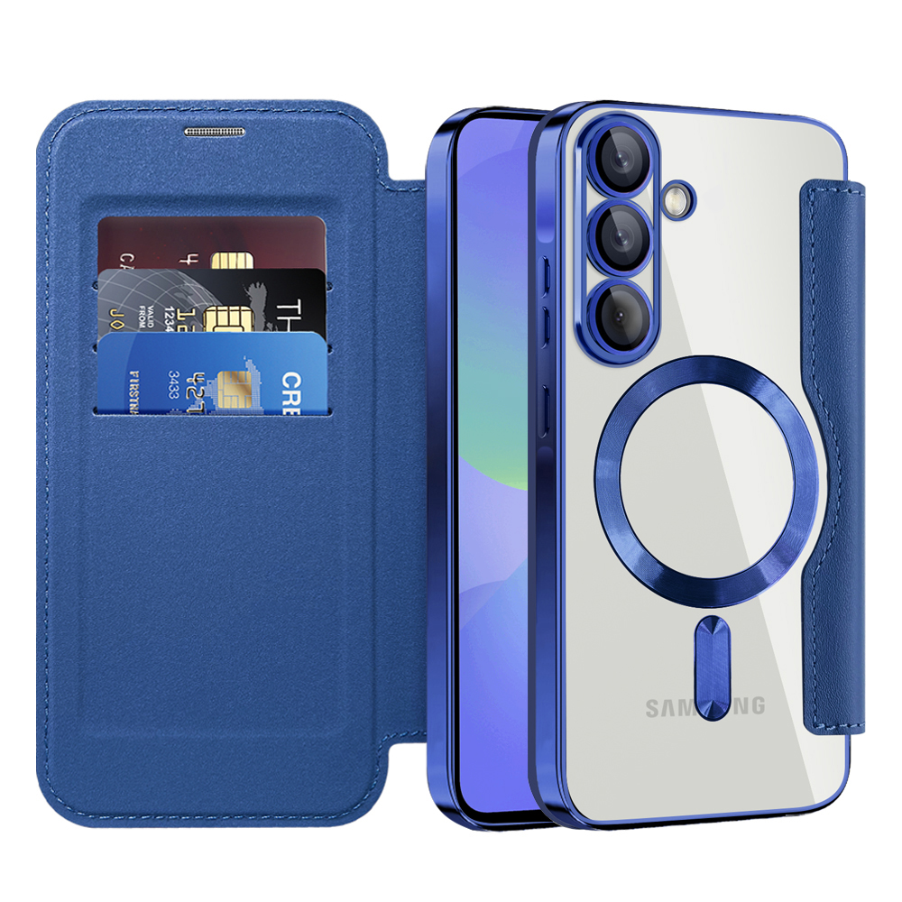 Techsuit - knížkové pouzdro SmartMag pro Samsung Galaxy A37 5G - modré